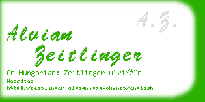 alvian zeitlinger business card